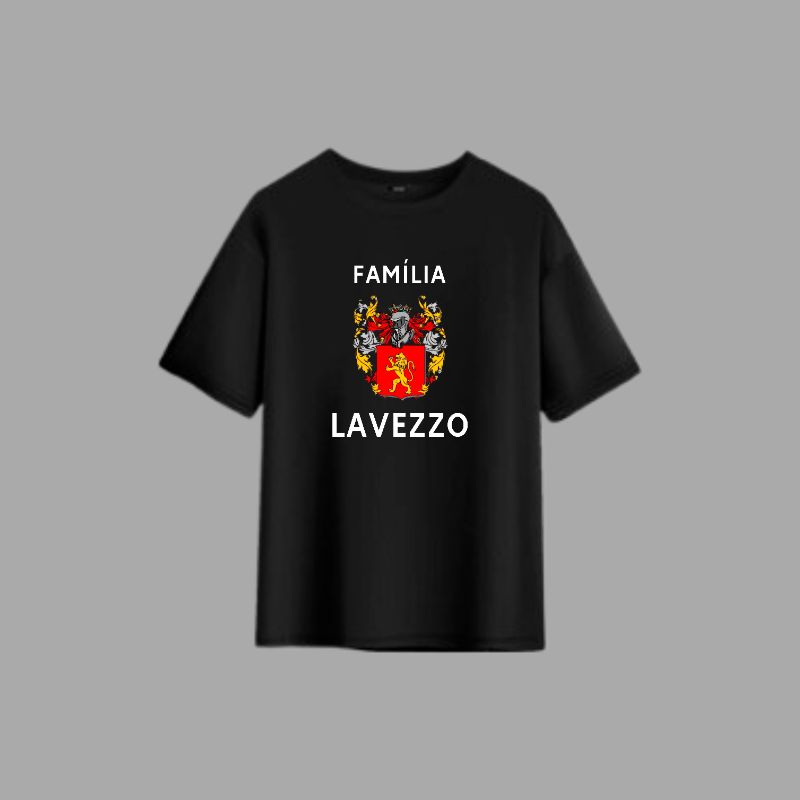 Design digital aprovado da camisa Família Lavezzo